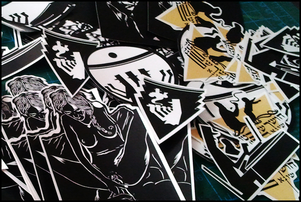 Going back and fwd – new vinyl stickers