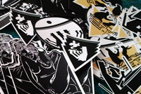 Going back and fwd – new vinyl stickers